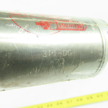 Bimba 311-DG Stainless Steel Body Air Cylinder 2" Bore 1" Stroke