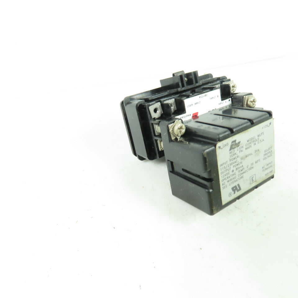 Red Lion CB5 Digital Counter W/ MLPS0000 Power Supply 115/230V In 12VDC Out
