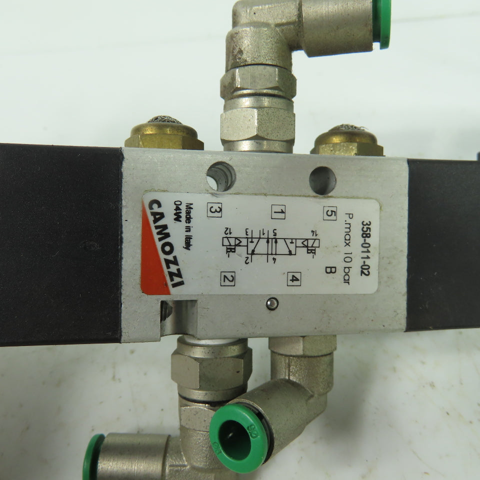 Camozzi 358-011-02 Pneumatic Solenoid Valve 10 Bar 24/48V