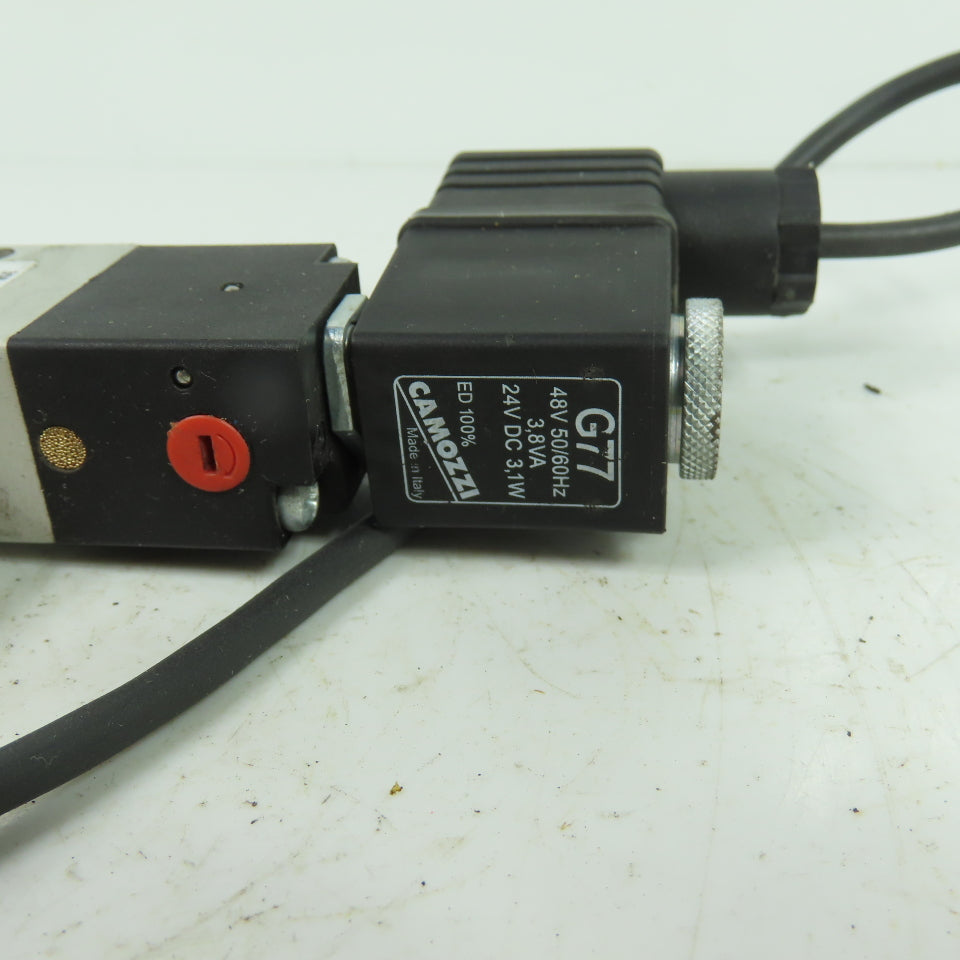 Camozzi 358-015-02 Pneumatic Solenoid Valve 10 Bar 24/48V