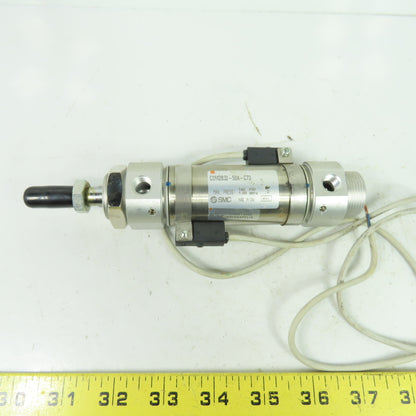 SMC CDM2B32-50A-C73 Round Body Air Cylinder 145 PSI 32mm Bore 50mm Stroke