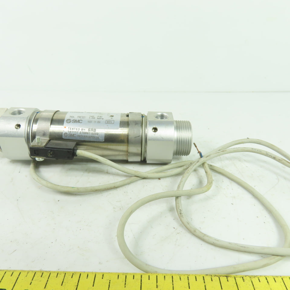 SMC CDM2B32-50A-C73 Round Body Air Cylinder 145 PSI 32mm Bore 50mm Stroke