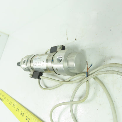 SMC CDM2B32-50A-C73 Round Body Air Cylinder 145 PSI 32mm Bore 50mm Stroke