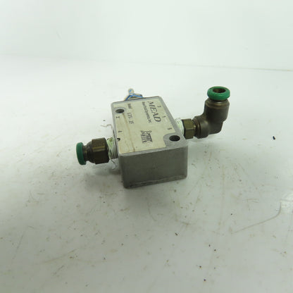 Mead LTV-35 LTV Series Pneumatic Toggle Valve 5-Way 2-Pos 1/8" NPT