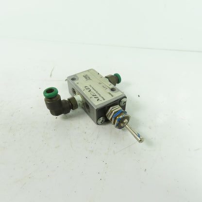 Mead LTV-35 LTV Series Pneumatic Toggle Valve 5-Way 2-Pos 1/8" NPT