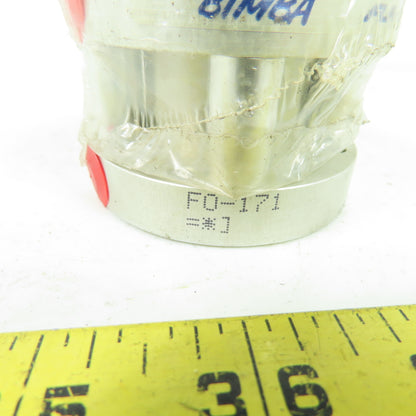 Bimba FO-171 Flat-1 Pneumatic Air Cylinder 1-1/2" Bore 1" Stroke