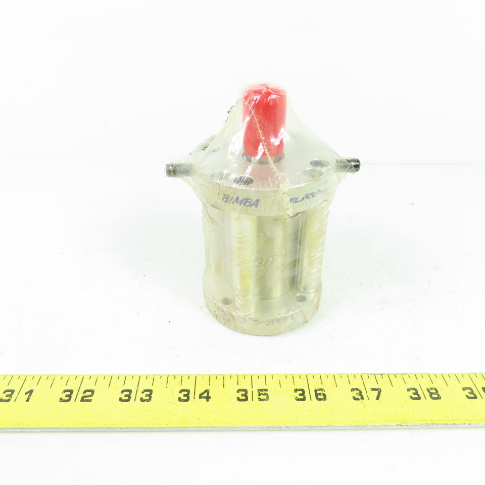 Bimba FO-172.5-2FEE1 1-1/2" Bore 2-1/2" Stroke Double Acting Air Cylinder Flat-1