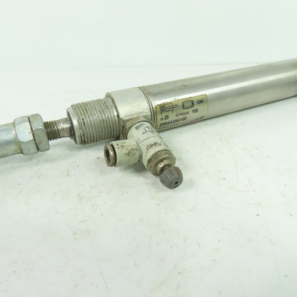 Camozzi 24N2A25A100 25mm Bore 100mm Stroke Pneumatic Air Cylinder 10 Bar