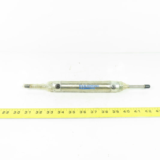 Mannesmann Rexroth M-10KDX-40 Double End Pneumatic Air Cylinder 4" Stroke