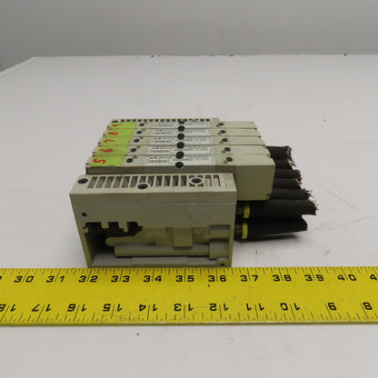Numatics 051BB5Z2MN00061 5-Station Pneumatic Solenoid Valve Manifold Bank 120PSI