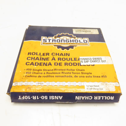Stronghold 60212 ANSI 50-1R-10FT Roller Chain #50 Single Strand Riveted 10ft
