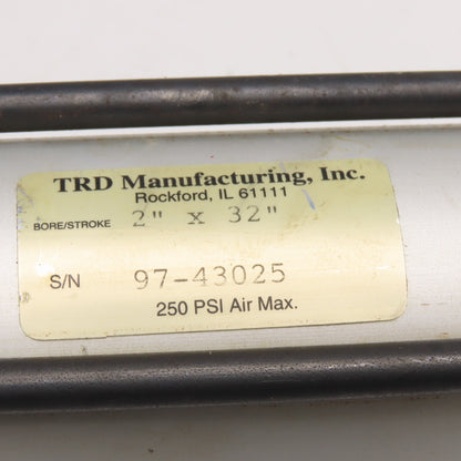 TRD 97-43025 2" Bore 32" Stroke Pneumatic Tie-Rod Cylinder 250 PSI