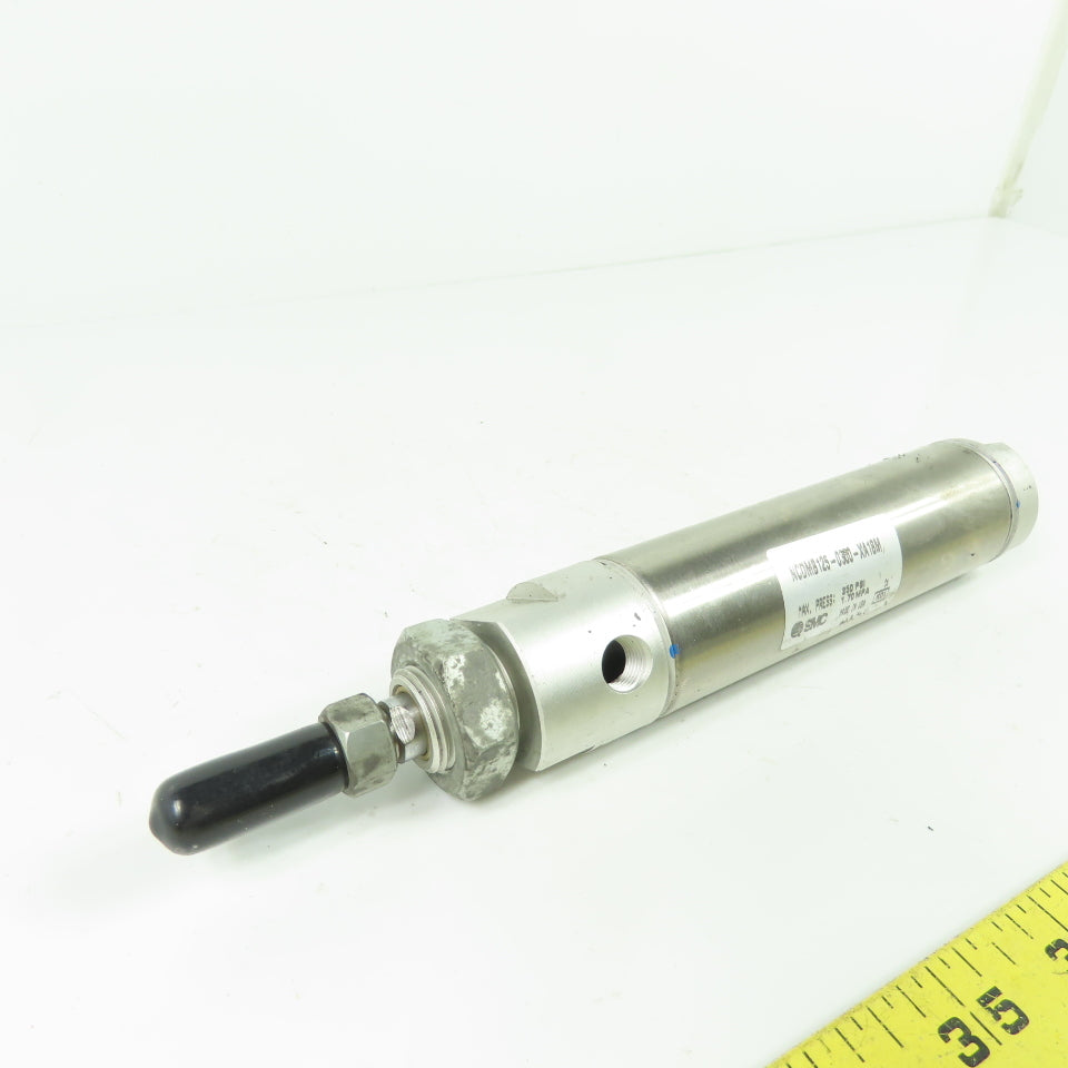 SMC NCDMB125-0300-XA18M Round Body Air Cylinder 250PSI 3" Stroke 1-1/4" Bore