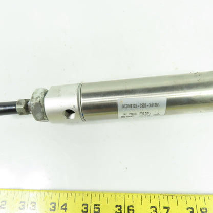 SMC NCDMB125-0300-XA18M Round Body Air Cylinder 250PSI 3" Stroke 1-1/4" Bore