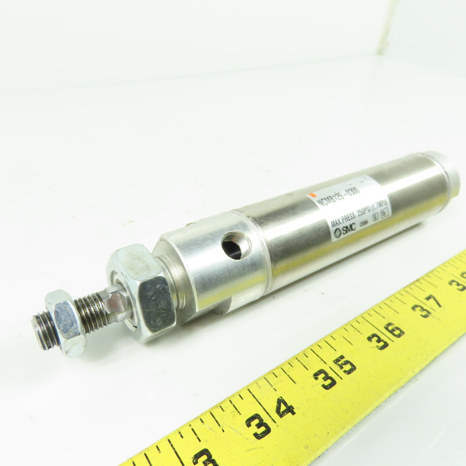 SMC NCMB125-0300 Round Body Air Cylinder 1-1/4" Bore 3" Stroke