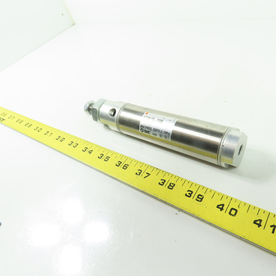 SMC NCMB125-0300 Round Body Air Cylinder 1-1/4" Bore 3" Stroke