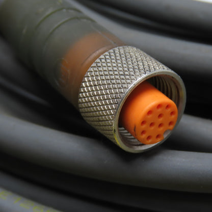 Keyence OP-87441 Robot Control Cable 10m 12-Pin Circular to Block Connector 10m