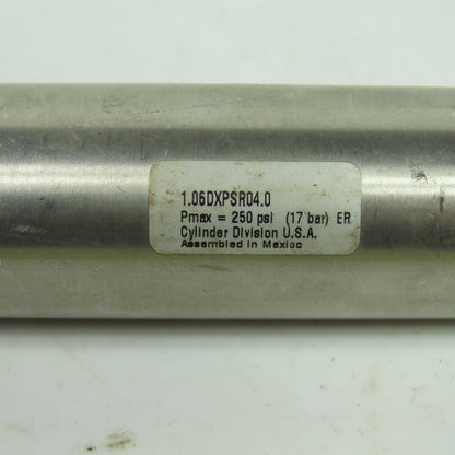 Parker 1.06DXPSR04.0 Round Body Air Cylinder 1-1/16" Bore 4" Stroke