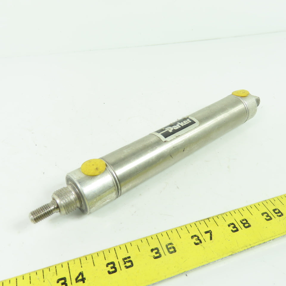 Parker 1.06DXPSR04.0 Round Body Air Cylinder 1-1/16" Bore 4" Stroke