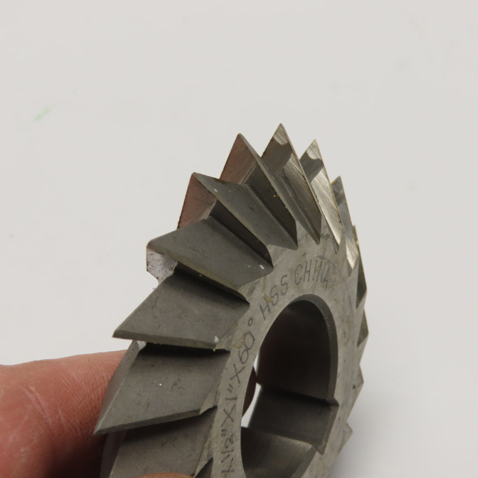 HSS Double Angle Cutter 2-3/4" x 1/2" x 1" x 60 Degree