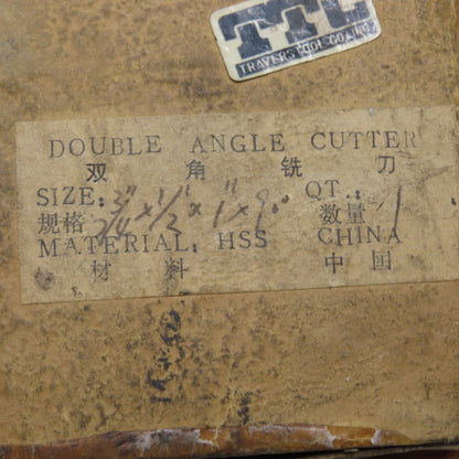 HSS Double Angle Cutter 2-3/4" x 1/2" x 1" x 90 Degree