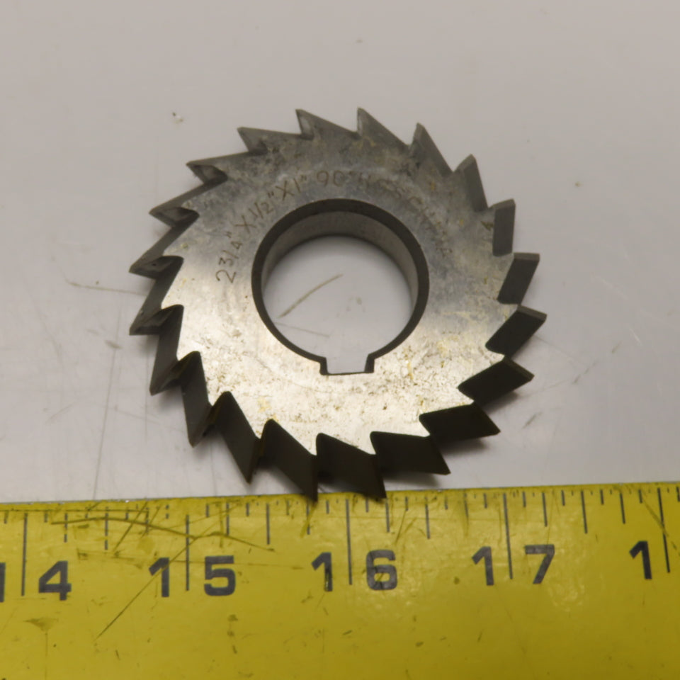 HSS Double Angle Cutter 2-3/4" x 1/2" x 1" x 90 Degree