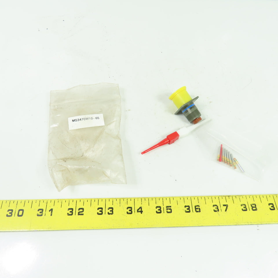 Aero-Electric MS3470W10-6S Circular Wall Mount Receptacle Connector 6-Socket