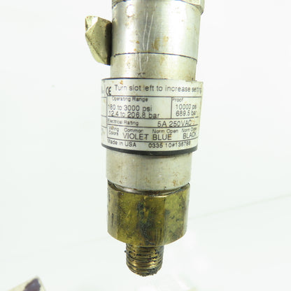 United Electric Controls 10-C14 180-3000 PSI Compact Pressure Switch 5A 250VAC