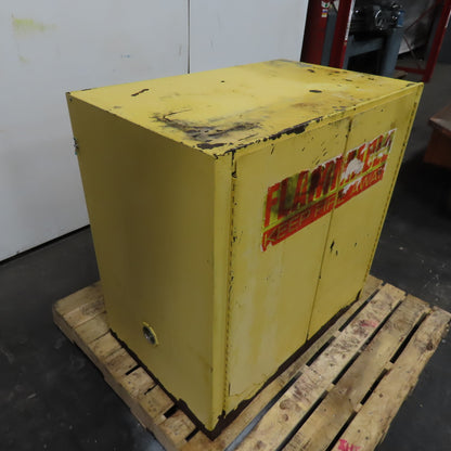20 Gallon Flammable Liquid Storage Cabinet No Shelf 35" x 22" x 36"T (NO Handle)