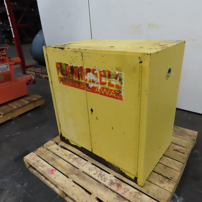 20 Gallon Flammable Liquid Storage Cabinet No Shelf 35" x 22" x 36"T (NO Handle)