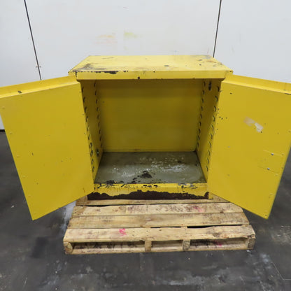 20 Gallon Flammable Liquid Storage Cabinet No Shelf 35" x 22" x 36"T (NO Handle)