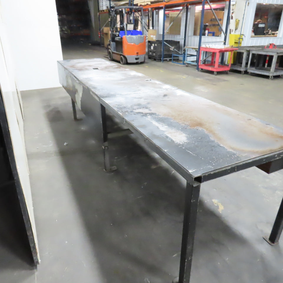 180"x 36"x 34.5" T Steel Work Assembly Bench Workbench Welding Table W/ Storage