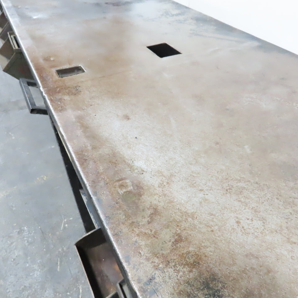 180"x 36"x 34.5" T Steel Work Assembly Bench Workbench Welding Table W/ Storage