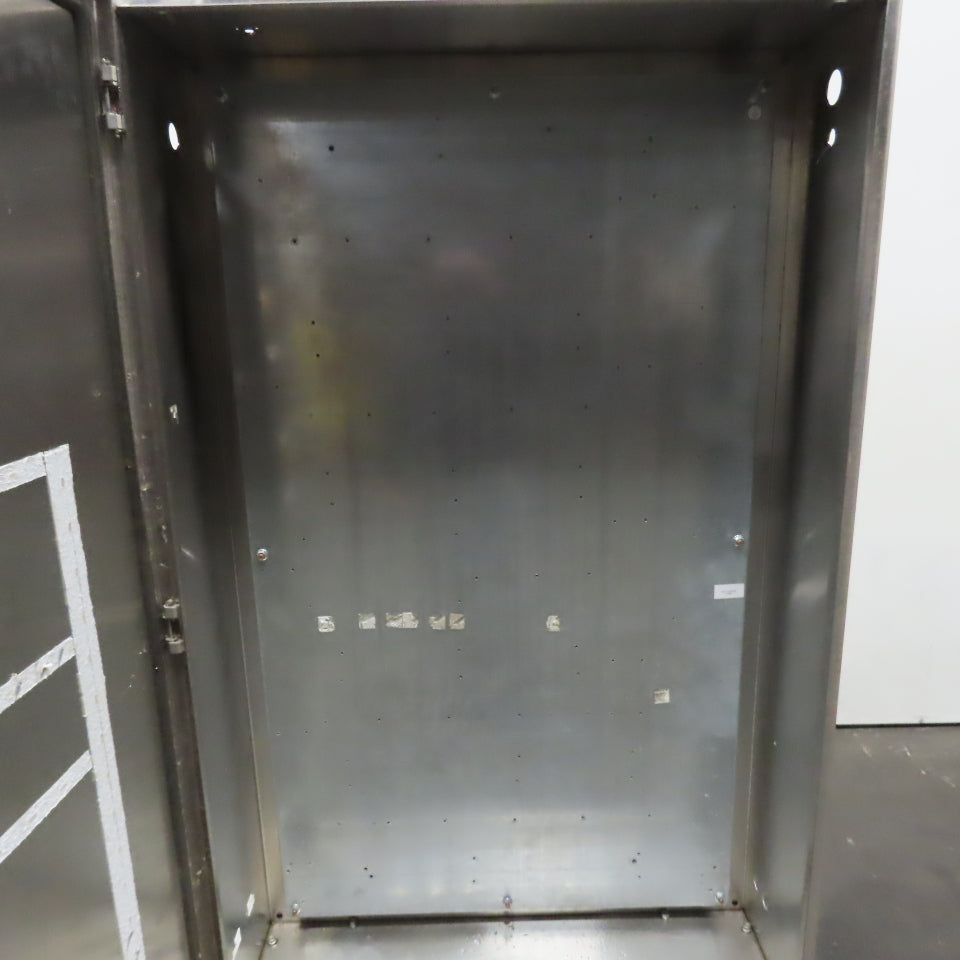 Saginaw 72" x 36" x 12" Stainless Steel NEMA 4X Electrical Enclosure W/Backplate