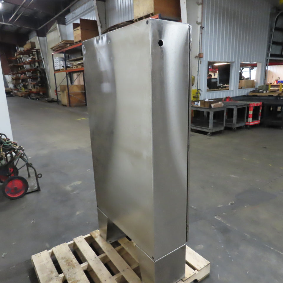 Saginaw 72" x 36" x 12" Stainless Steel NEMA 4X Electrical Enclosure W/Backplate