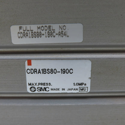 SMC CDRA1BS80-190C-A54L Rotary Actuator 1.0MPa