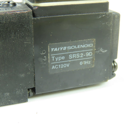 Taiyo USR550-RN1 Pneumatic Solenoid Valve 120VAC 60Hz 25-125psig