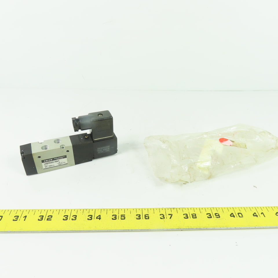 Taiyo USR550-RN1 Pneumatic Solenoid Valve 120VAC 60Hz 25-125psig