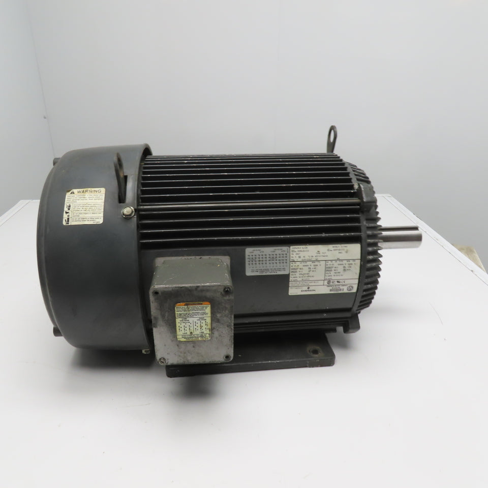 Emerson 4LX26 H17443 15HP Electric Motor 230/460V 1770RPM 254T Frame Tested
