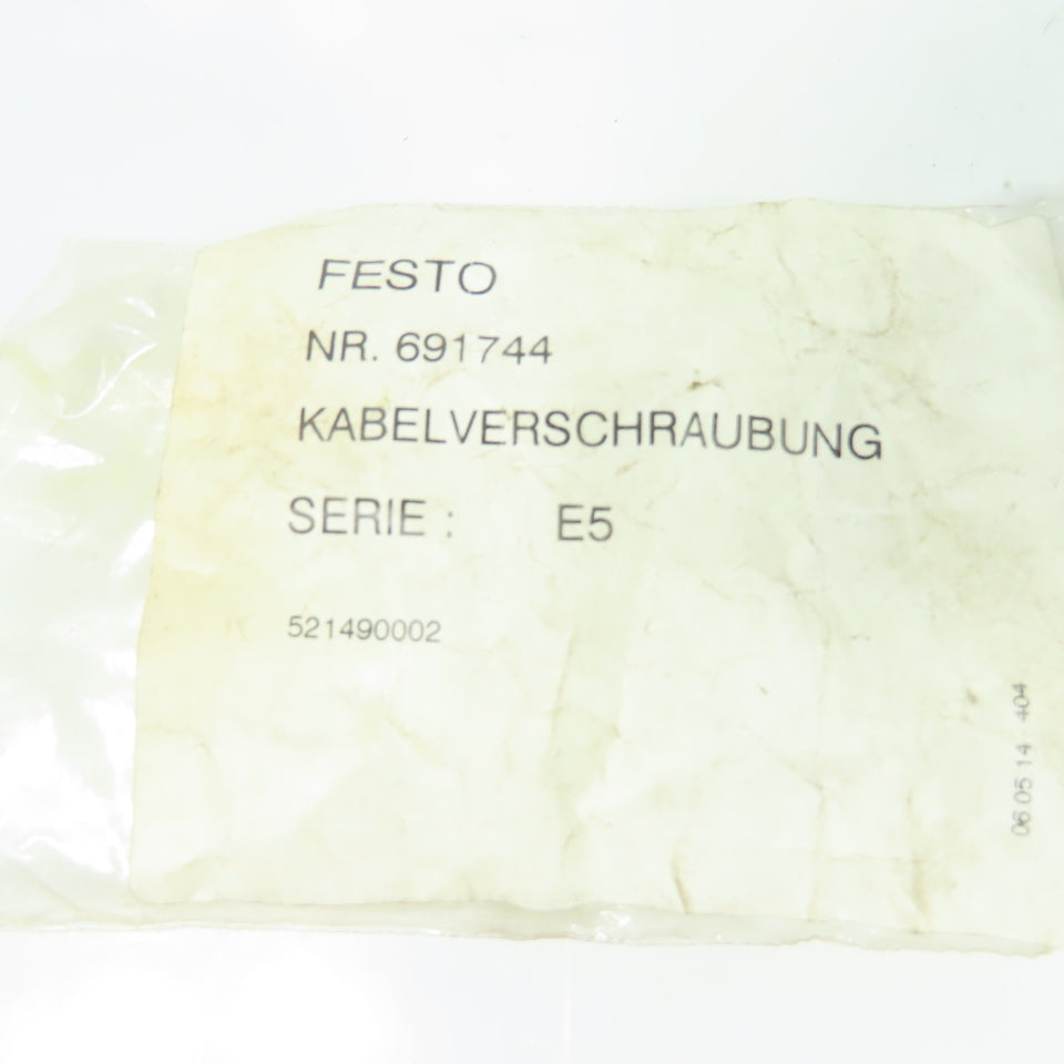 Festo 691744 Cable Glands W/ Spare Parts Lot