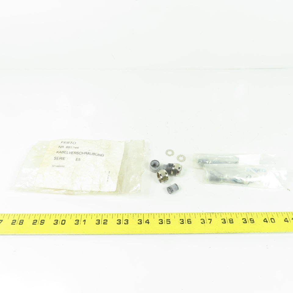 Festo 691744 Cable Glands W/ Spare Parts Lot