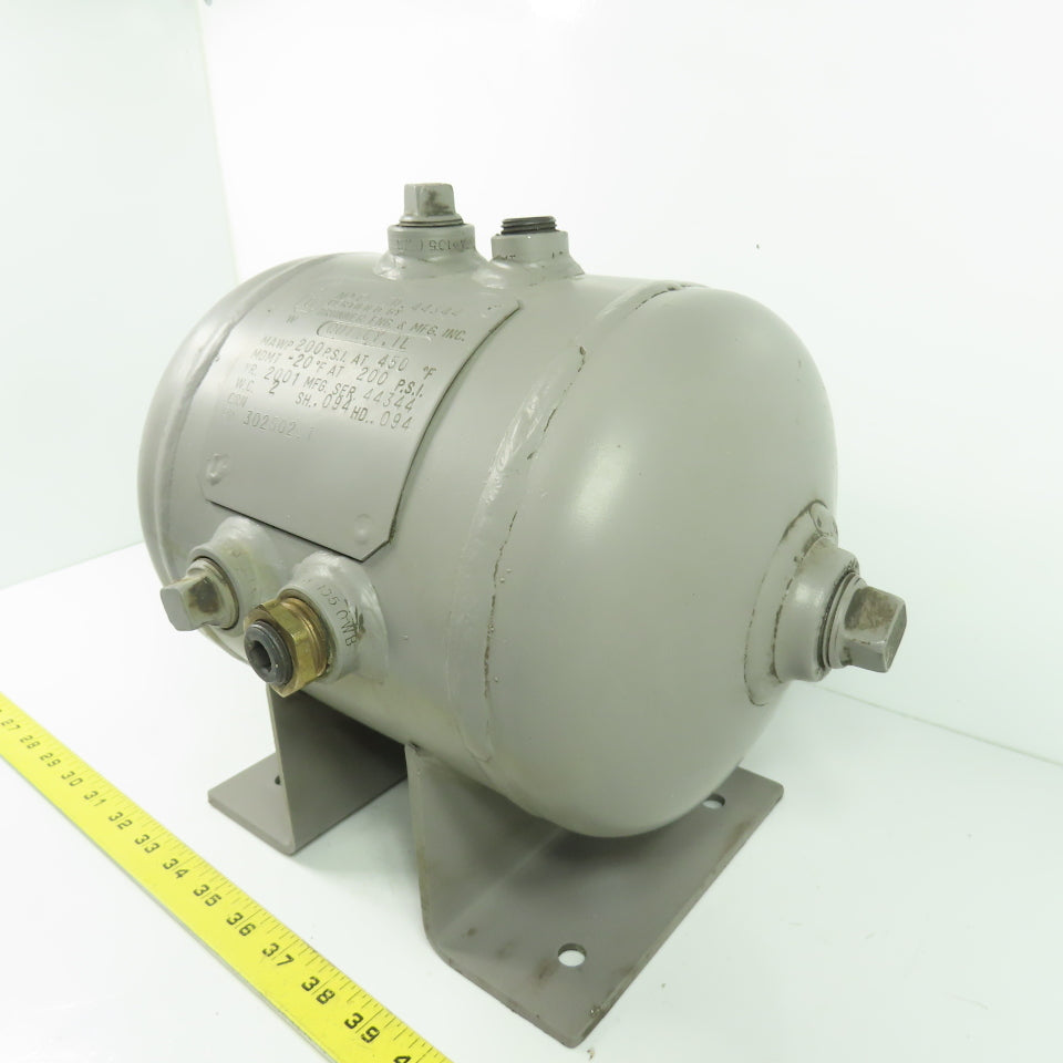 Brunner 2.5 Gallon 200 PSI Horizontal Air Receiver Tank