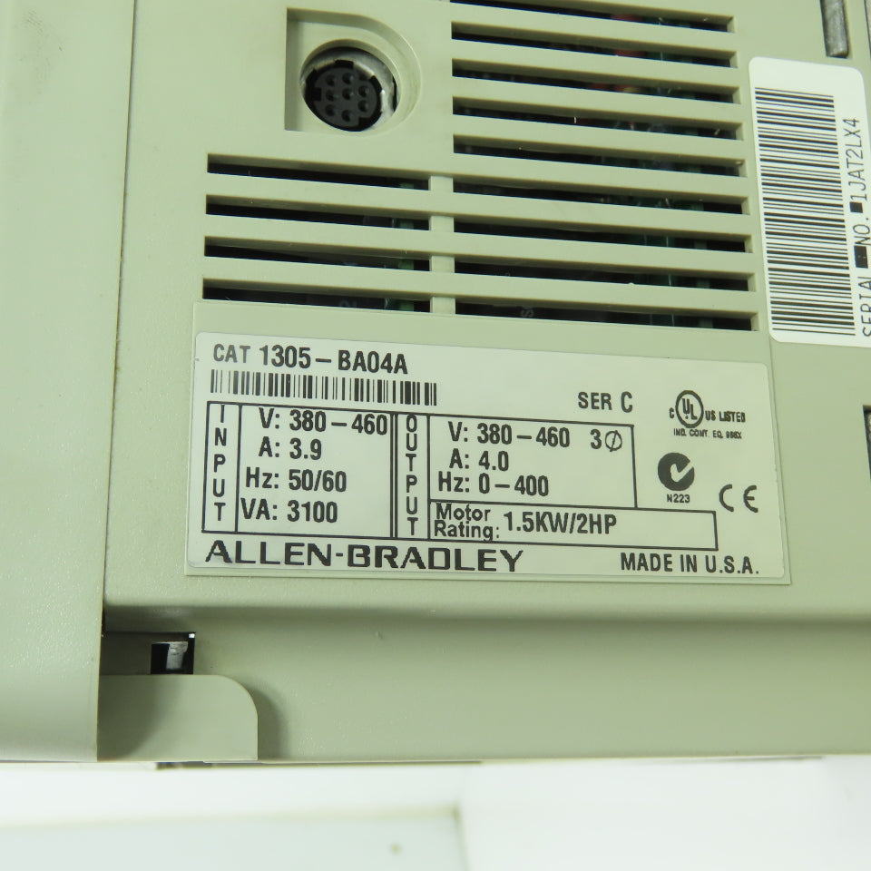 Allen-Bradley 1305-BA04A 1305 AC Drive 1.5kW 2HP 380-460V 3Ph Ser C