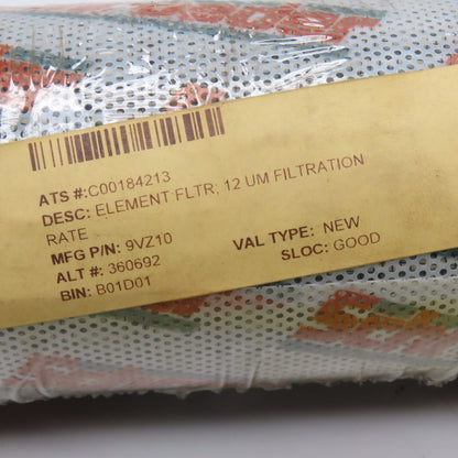 Schroeder 9VZ10V 9VZ10 Industrial Hydraulic Filter Element 12 um Filtration