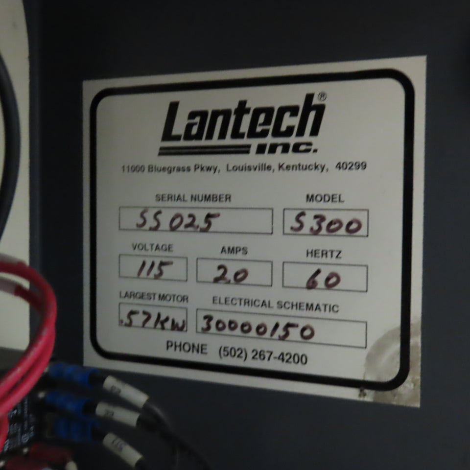 Lantech S300 Semi-Automatic Rotary Arm Straddle Stretch Wrapper 115V 20A