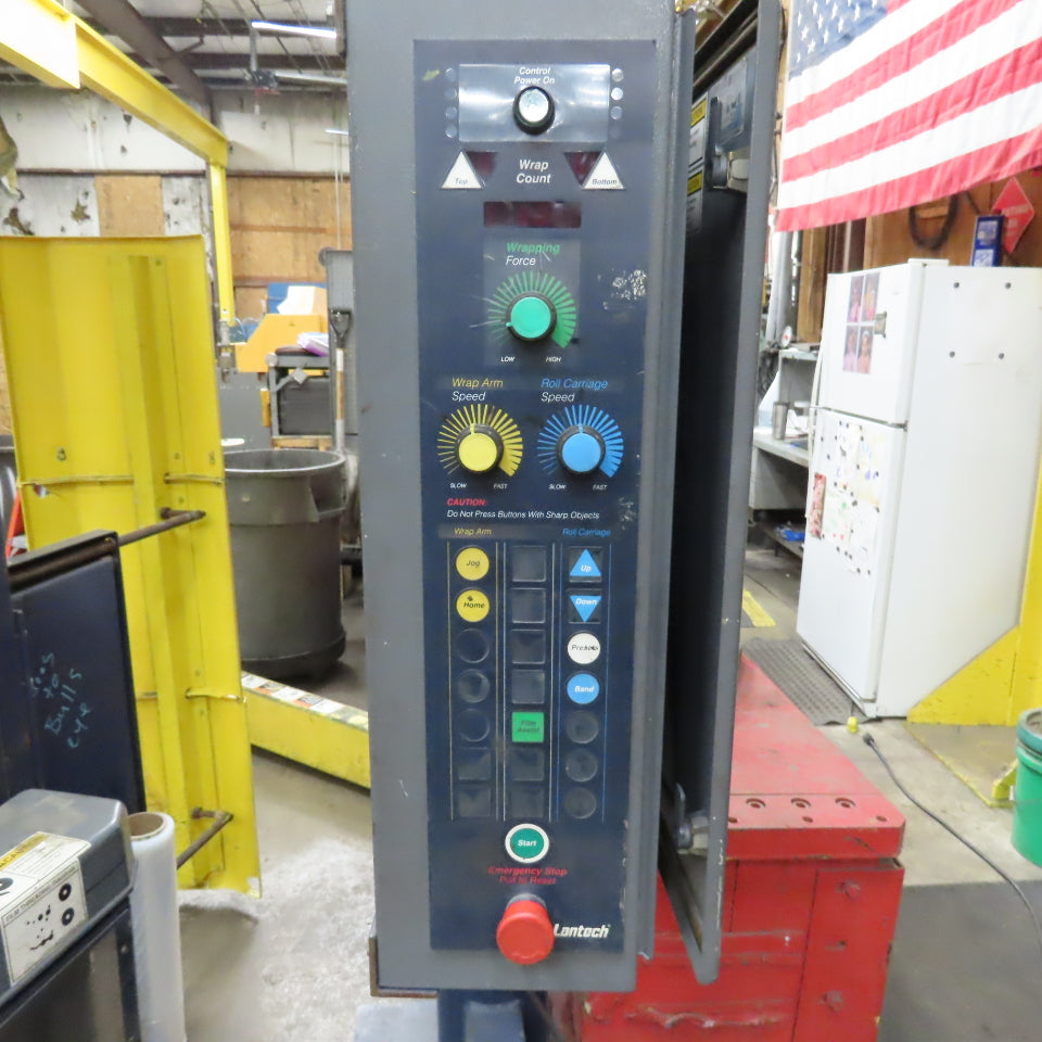Lantech S300 Semi-Automatic Rotary Arm Straddle Stretch Wrapper 115V 20A