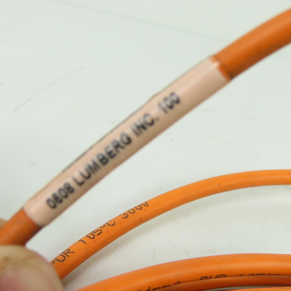 Lumberg RKMV 3-134/5M M8 3-Pin Female Single Ended Cordset 5m