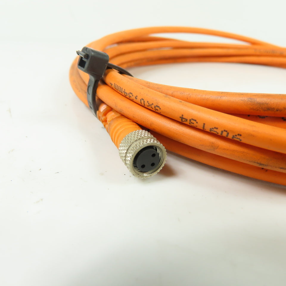 Lumberg RKMV 3-134/5M M8 3-Pin Female Single Ended Cordset 5m