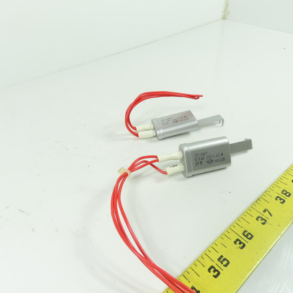 NTK M5225 S2-AMPI Capacitor Filter 0.5uF 200VAC 25 Ohm Lot of 2