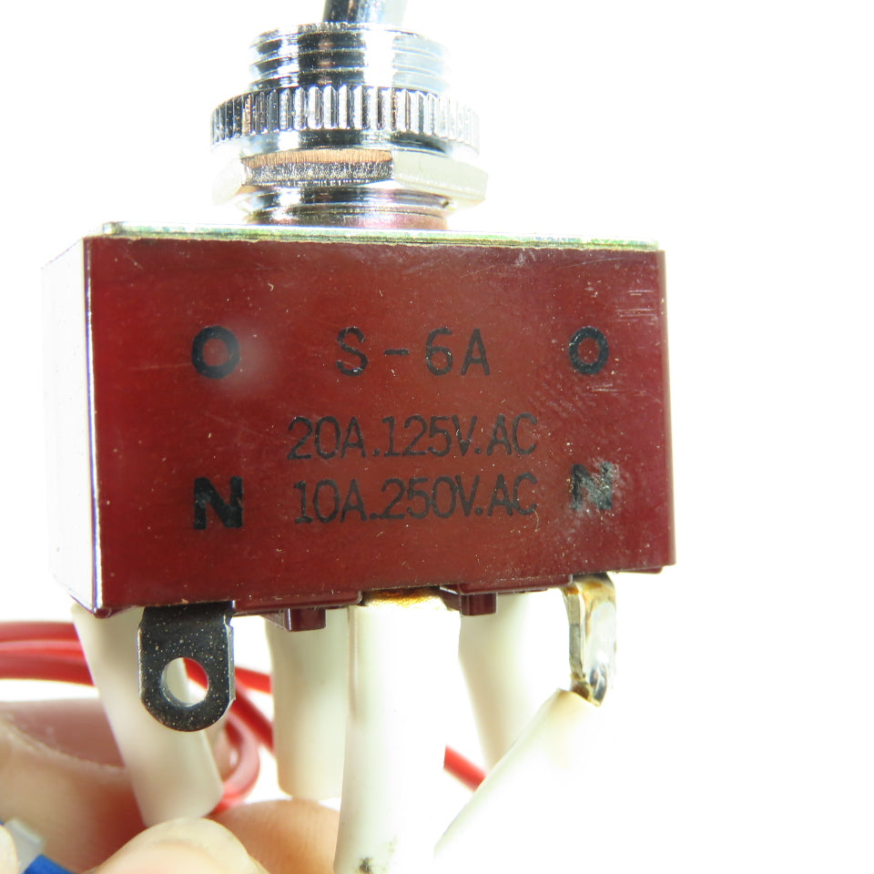 NKK Switches S-6A Heavy Duty Toggle Switch 20A 125VAC 10A 250VAC